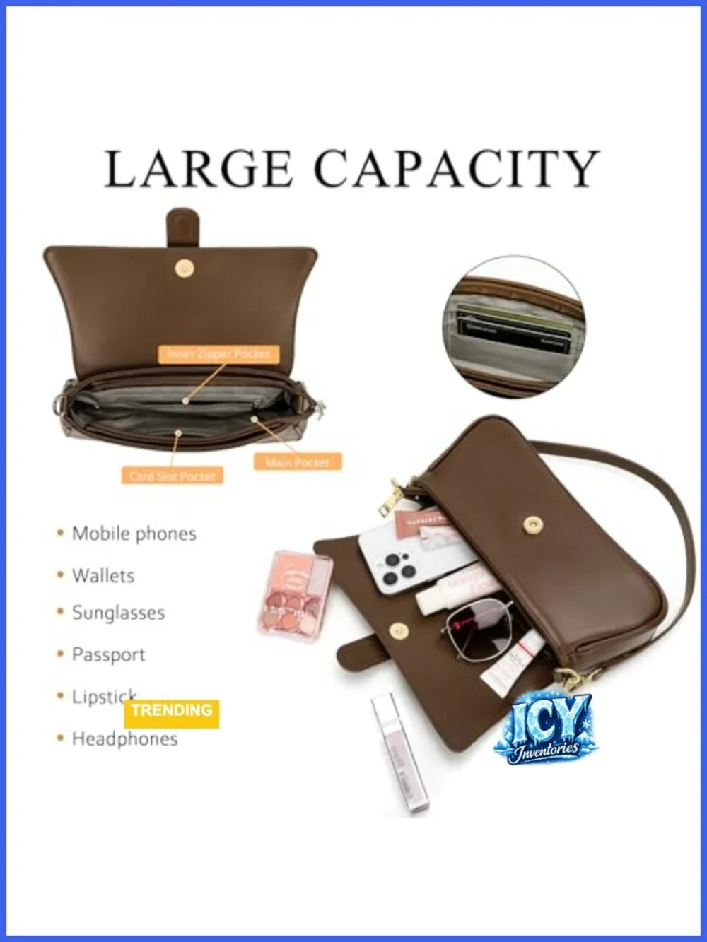 Women's Small Hobo Handbag Vegan Leather Crossbody Purse Retro Shoulder Bag